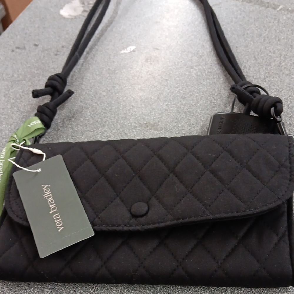 Vera Bradley Quilted Black Crossbody Bag